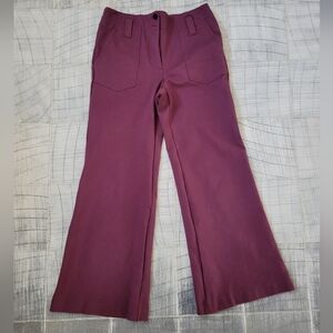 Maeve by Anthropologie Colette Cropped Wide Leg Ponte Pants